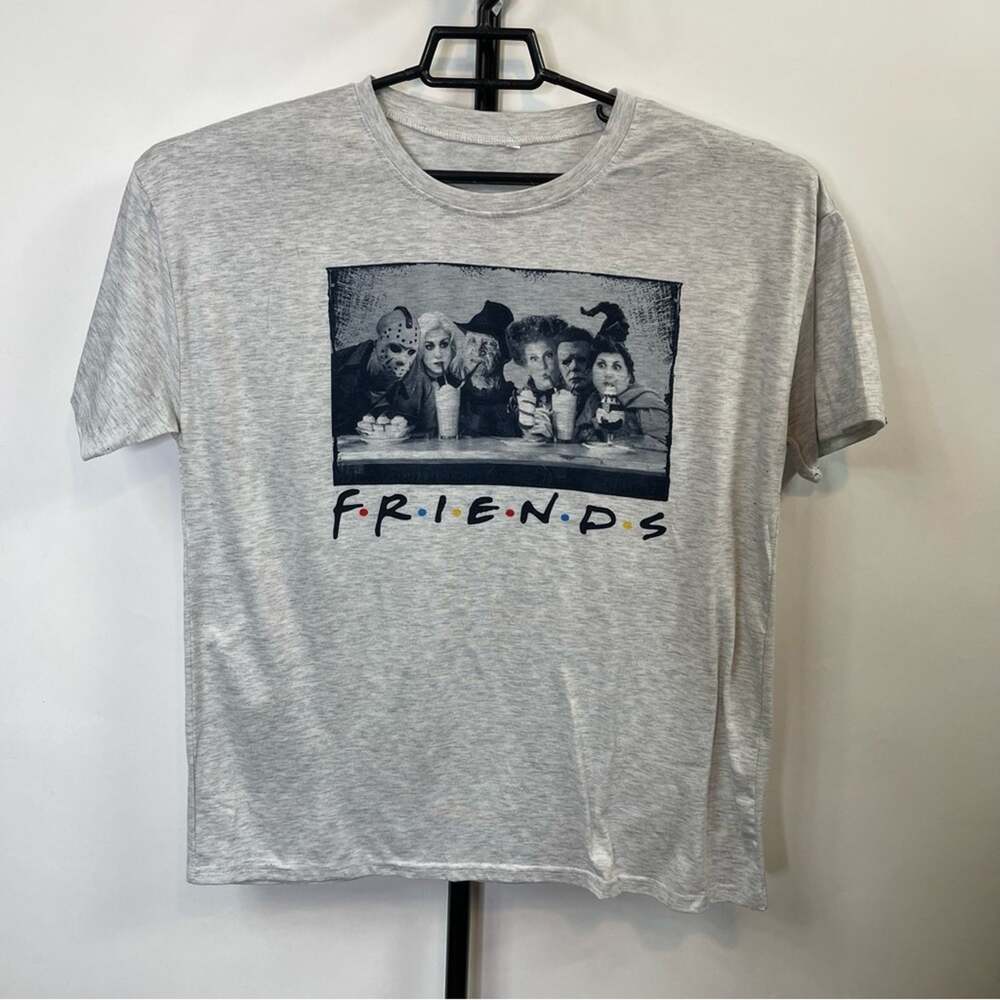 Hocus Pocus “Friends” Grey Short Sleeve Shirt Size XL Womens